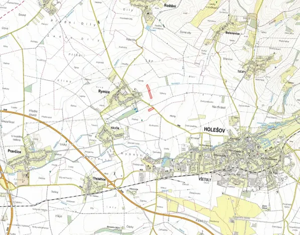 Prodej pole, Rymice, 6596 m2