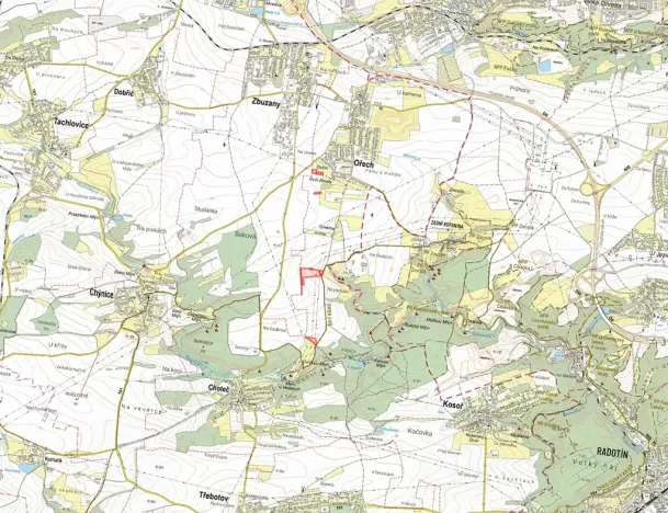 Prodej pole, Ořech, 41719 m2