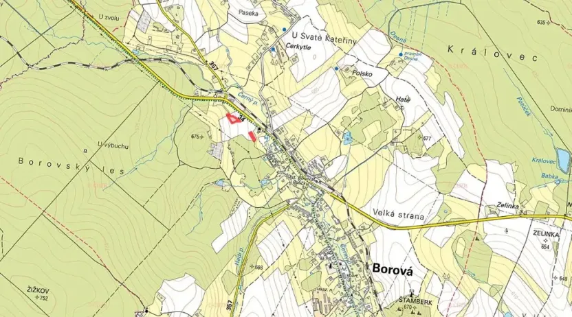 Prodej komerčního pozemku, Borová, 4941 m2