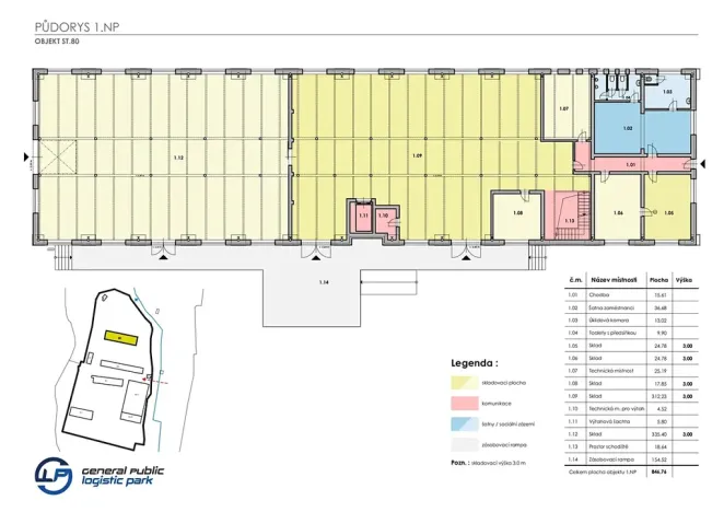 Pronájem skladu, Ostrov, 800 m2
