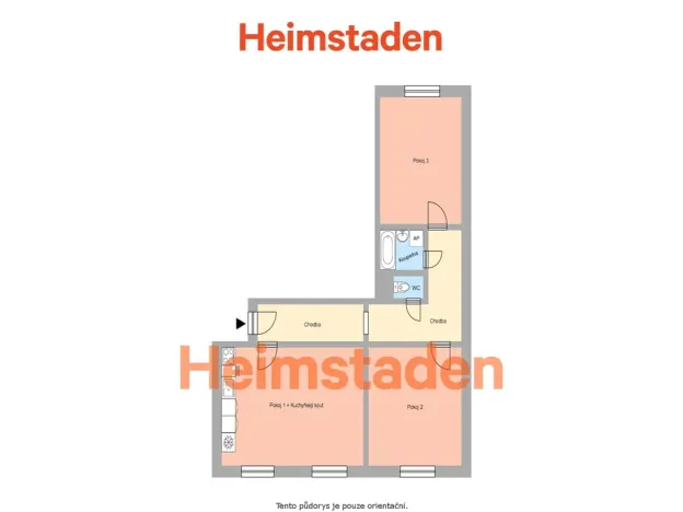 Pronájem bytu 3+kk, Ostrava - Poruba, Opavská, 77 m2