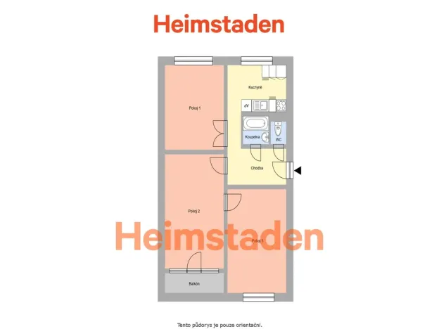 Pronájem bytu 3+1, Havířov - Město, Matuškova, 70 m2