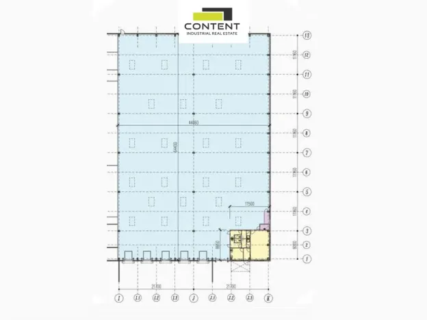 Pronájem výrobních prostor, Hostivice, Průmyslová, 2733 m2
