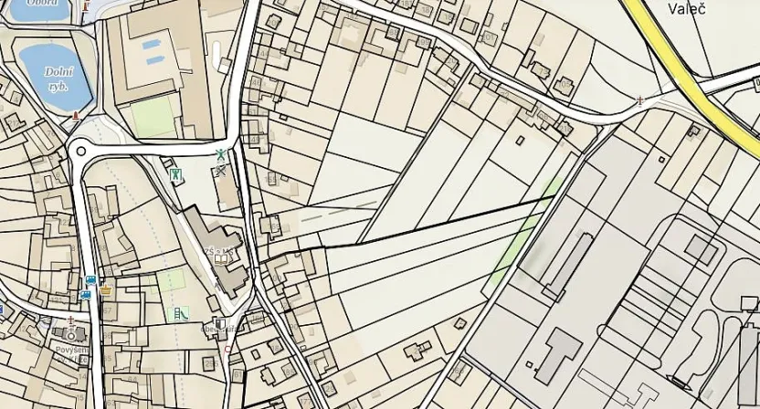 Prodej komerčního pozemku, Valeč, 5764 m2