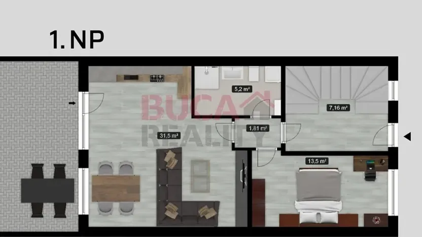 Prodej bytu 2+kk, Kaplice, Polní, 58 m2