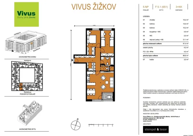 Prodej bytu 3+kk, Praha - Žižkov, Roháčova, 90 m2
