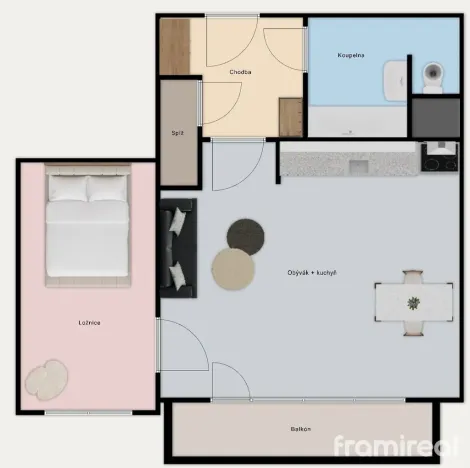 Prodej bytu 2+kk, Brno, ulice Kosmonautů, 46 m2