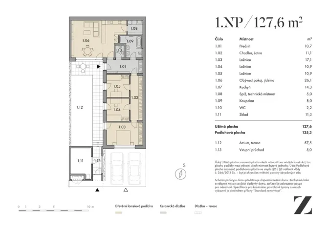 Pronájem rodinného domu, Praha - Lysolaje, K Housličkám, 128 m2
