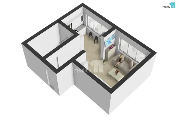 Pronájem bytu 1+1, Kolín - Kolín II, Rimavské Soboty, 29 m2