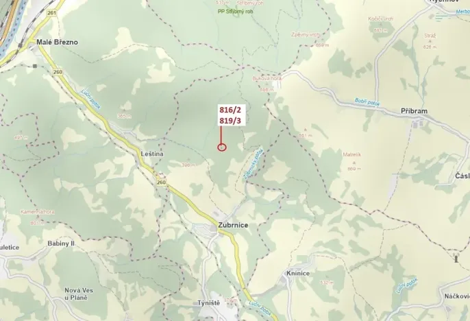 Dražba lesa, Zubrnice, 85 m2