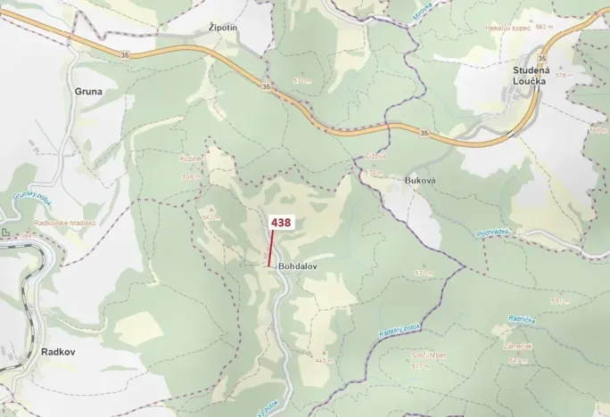 Dražba lesa, Městečko Trnávka, 836 m2