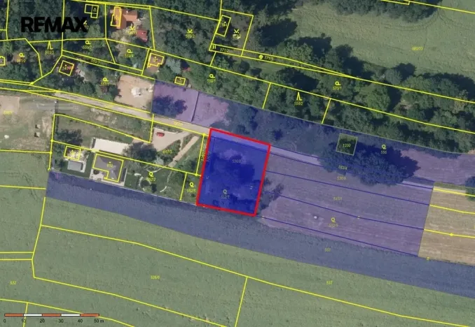 Prodej zahrady, Kunice, 1258 m2