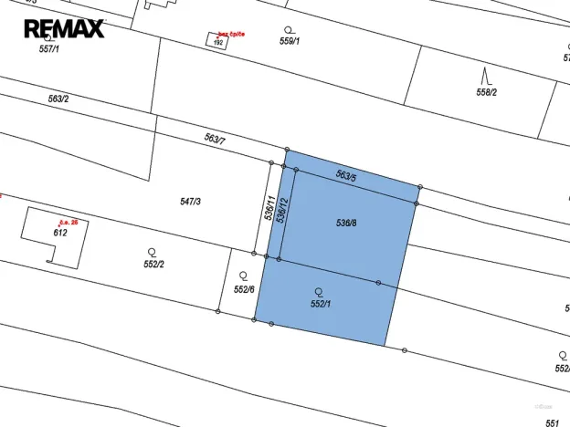 Prodej zahrady, Kunice, 1258 m2