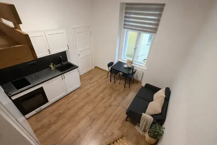 Pronájem bytu 1+kk, Praha - Vinohrady, Velehradská, 25 m2