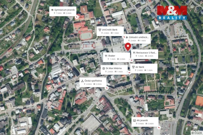 Pronájem obchodního prostoru, Jeseník, Masarykovo nám., 335 m2