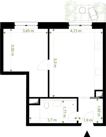 Prodej bytu 2+kk, Rychnov nad Kněžnou, Javornická, 48 m2