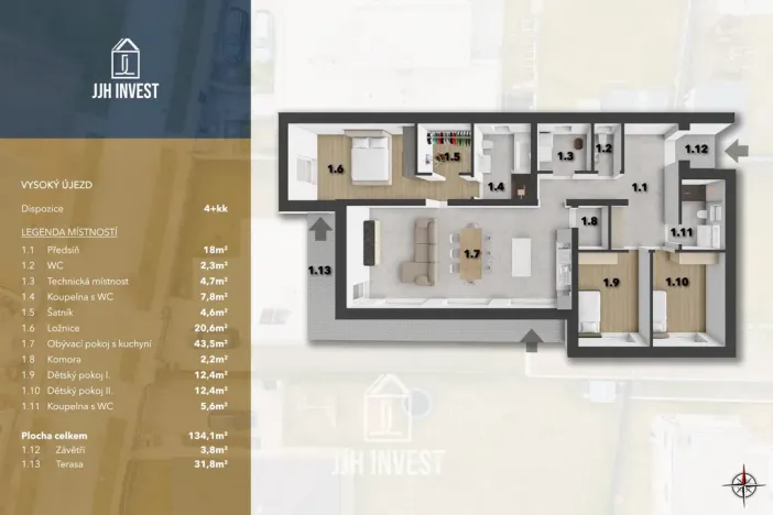Prodej rodinného domu, Vysoký Újezd, Na Pískách, 134 m2