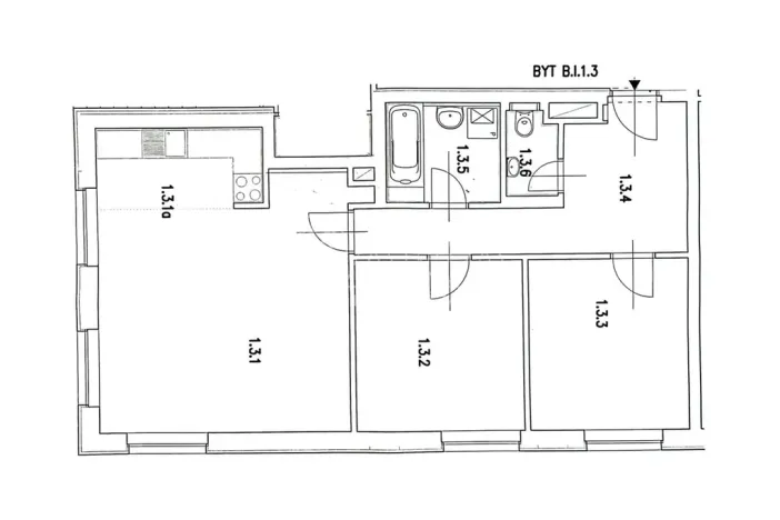 Prodej bytu 3+kk, Praha - Žižkov, Na rovnosti, 72 m2