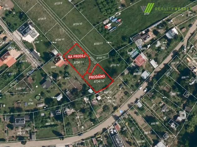 Prodej zahrady, Hodonín, 400 m2