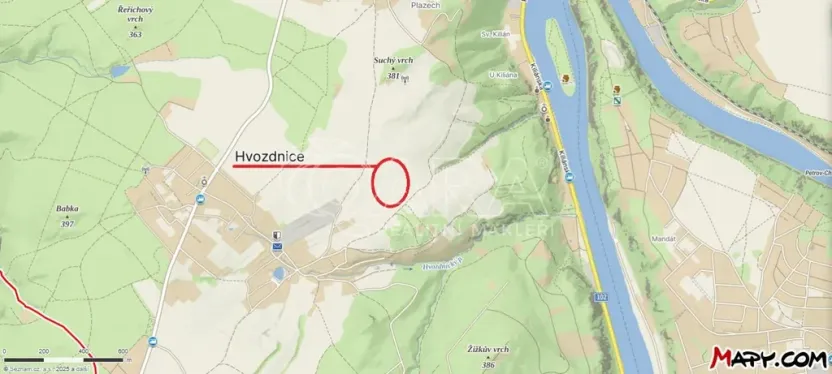 Prodej pole, Hvozdnice, 16653 m2