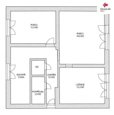 Prodej bytu 3+1, Ústí nad Orlicí, Zborovská, 69 m2