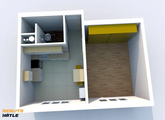 Pronájem bytu 1+1, Hořice, Pod Lipou, 38 m2