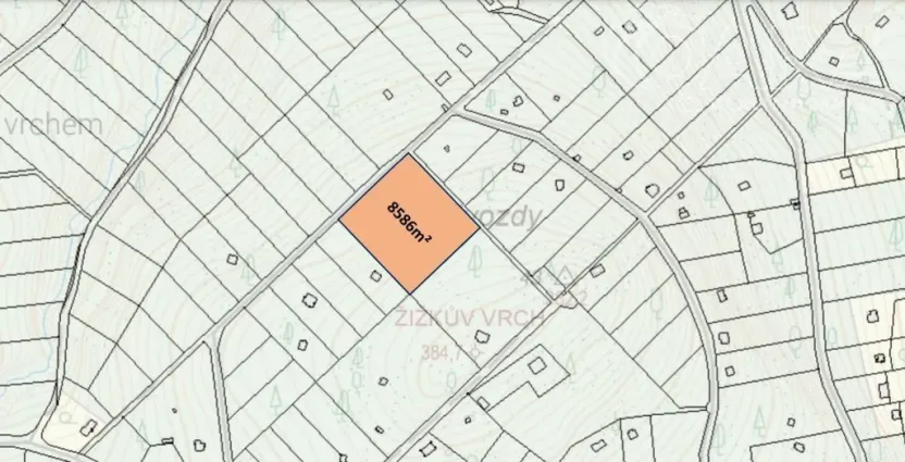 Prodej lesa, Štěchovice, 8586 m2