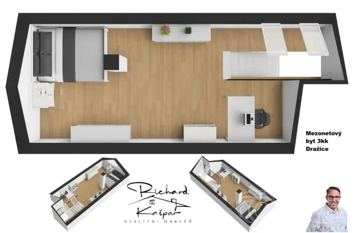 Prodej bytu 3+kk, Dražice, 89 m2