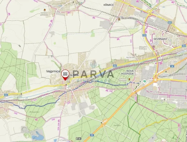 Prodej pozemku pro bydlení, Vejprnice, Staročeská náves, 720 m2