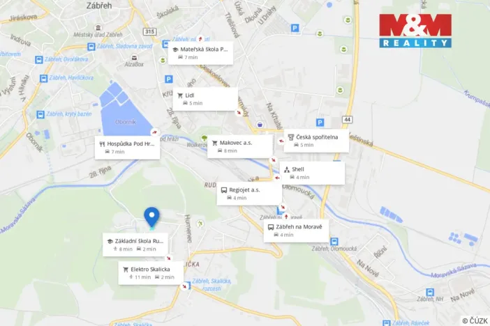 Prodej pozemku pro bydlení, Zábřeh, 1227 m2