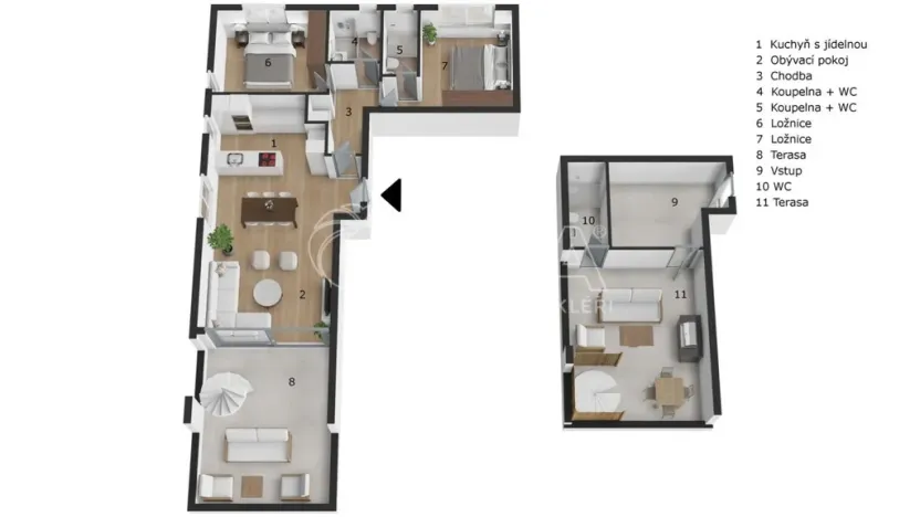 Prodej bytu 3+kk, Argyri Eftalioti,Aradippou,Kypr, 156 m2