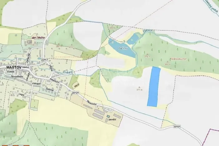 Prodej pole, Mašťov, 29043 m2