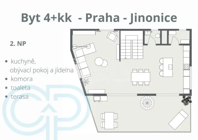 Prodej bytu 4+kk, Praha - Jinonice, Na pomezí, 236 m2