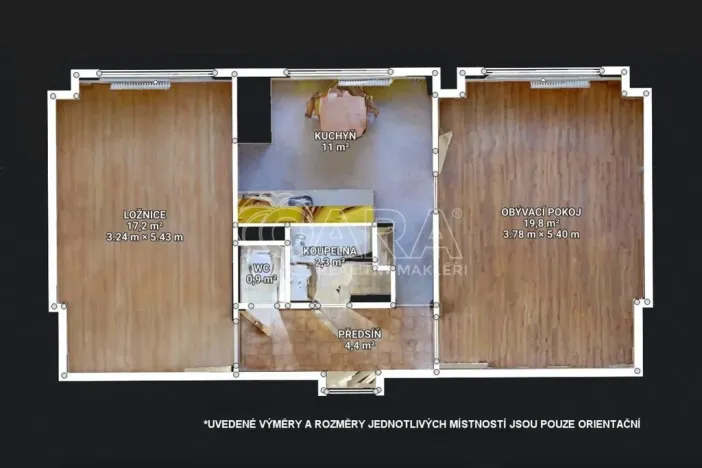 Prodej bytu 2+1, Kralupy nad Vltavou, Hakenova, 52 m2