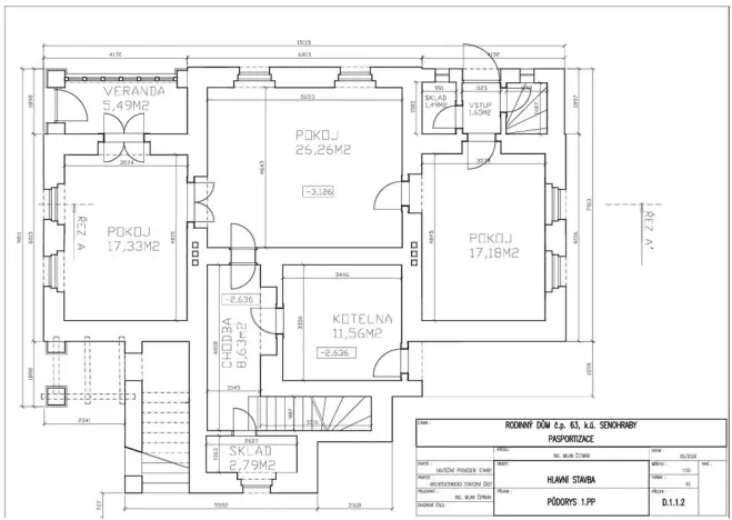 Prodej rodinného domu, Senohraby, Ve vilách, 330 m2