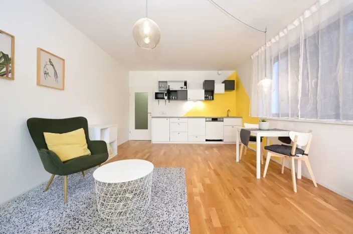 Pronájem bytu 1+kk, Praha - Smíchov, Plzeňská, 43 m2