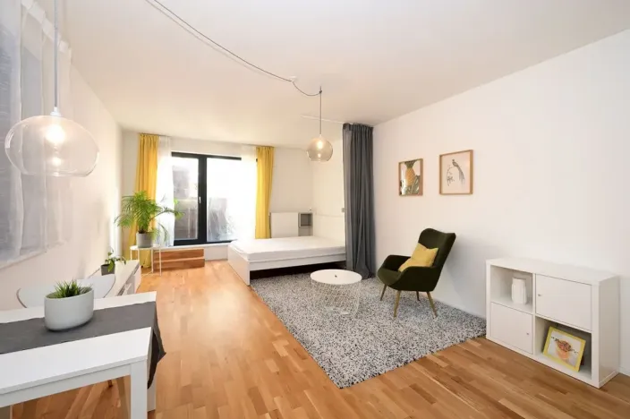 Pronájem bytu 1+kk, Praha - Smíchov, Plzeňská, 43 m2