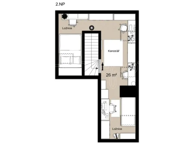 Prodej bytu 2+kk, Praha - Letňany, Křivoklátská, 54 m2