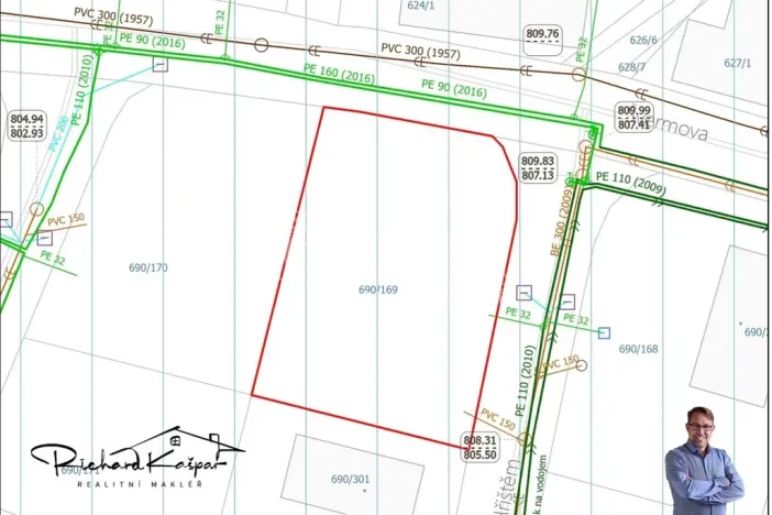 Prodej pozemku pro bydlení, Horní Planá, 1000 m2