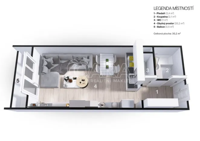 Prodej bytu 1+kk, Ostrava - Moravská Ostrava, Gen. Píky, 27 m2