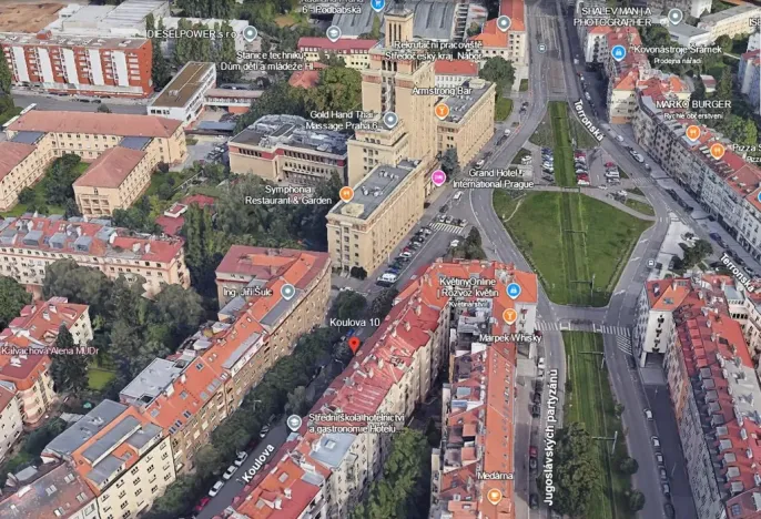 Pronájem bytu 2+kk, Praha - Dejvice, Koulova, 40 m2