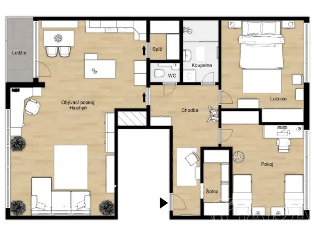 Prodej bytu 3+kk, Praha - Černý Most, Cíglerova, 101 m2