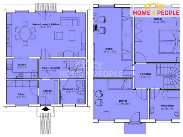 Pronájem rodinného domu, Rudná, Obchodní, 133 m2