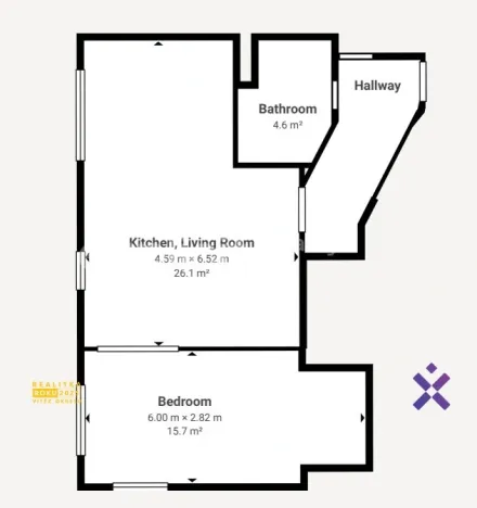 Pronájem bytu 2+kk, Zlín, Podlesí V, 52 m2