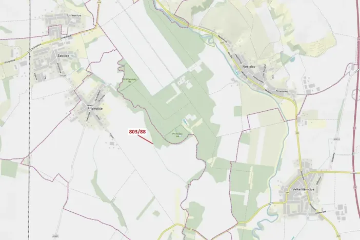 Dražba lesa, Přísnotice, 107 m2