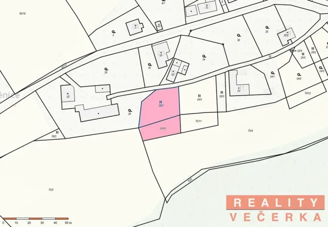 Prodej pozemku pro bydlení, Komárov, 1061 m2