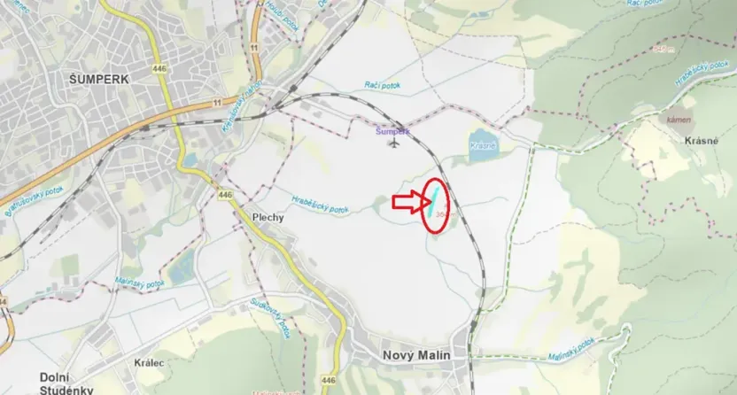 Prodej lesa, Nový Malín, 8466 m2