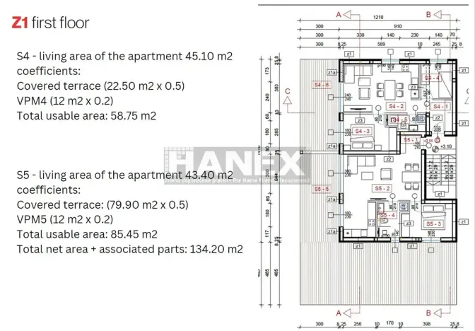 Prodej bytu 3+kk, Marina, Chorvatsko, Zaglavica, 45 m2