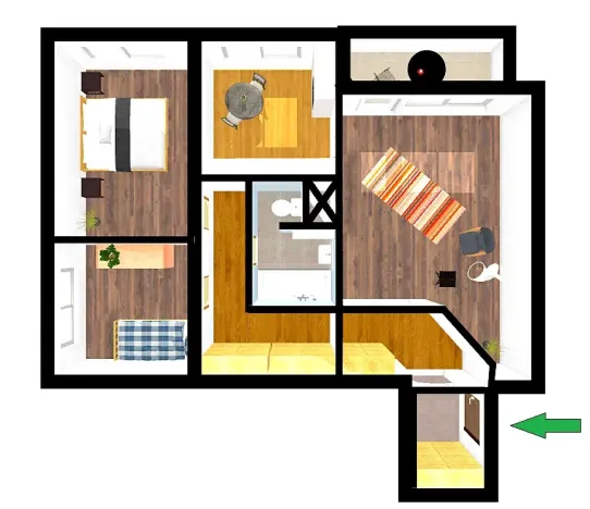 Pronájem bytu 3+1, Praha - Hlubočepy, Lamačova, 69 m2