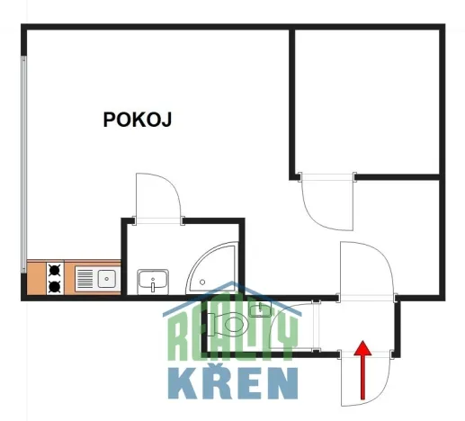 Pronájem apartmánu, Praha - Suchdol, Ke Kozím hřbetům, 33 m2